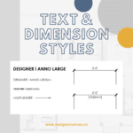 autocad text style, autocad dimension style